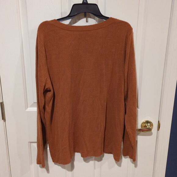Croft & Barrow Extra Soft Sweater, Rust, NWOT, XXL - Picture 5 of 5